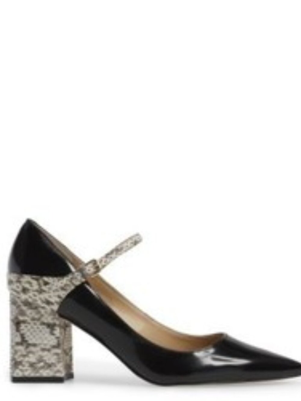 Marc Fisher LTD Zullys Snake-Embossed Mary Jane Pumps – Size 9.5M